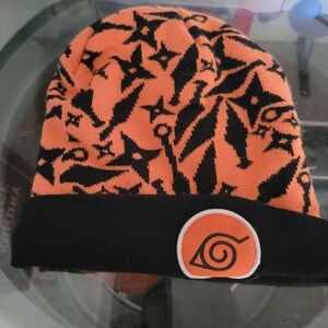 Naruto Shippuden Uzumaki Winter Beanie Orange/Black